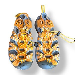 Keen Women Aquatic Water Striped Orange Sandals, machine washable size 6(US)